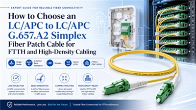 Cómo elegir un cable de conexión de fibra simple LC/APC a LC/APC G.657.A2 par...