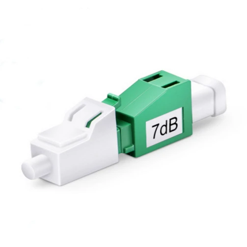 Atenuador de fibra óptica LC APC monomodo fijo macho-hembra, 1~25 DB