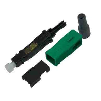 SC APC Tipo redondo Conector de montaje de campo recto de un solo modo Conector rápido / rápido