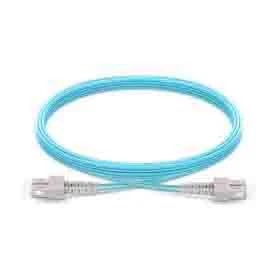 Cable de conexión de fibra óptica multimodo SC UPC a SC UPC simplex o dúplex de 2,0 mm PVC o LSZH 10G OM4
