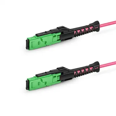 Puente de fibra óptica MMC-16|Cable de conexión de 16 fibras de alta densidad VSFF para centros de datos 400G/800G