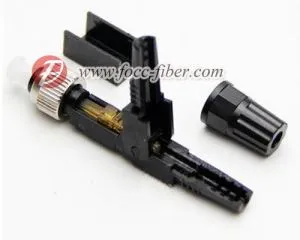 Conector rápido FC / PC Conector de montaje de campo de la virola pre-pulido monomodo