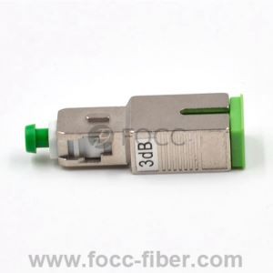 Atenuador de Fibra Óptica Fija monomodo SC / APC, Macho-Hembra, 3dB